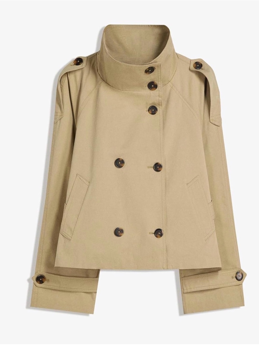 Cropped Camel Trench Jacket | Elevated Fall Layer